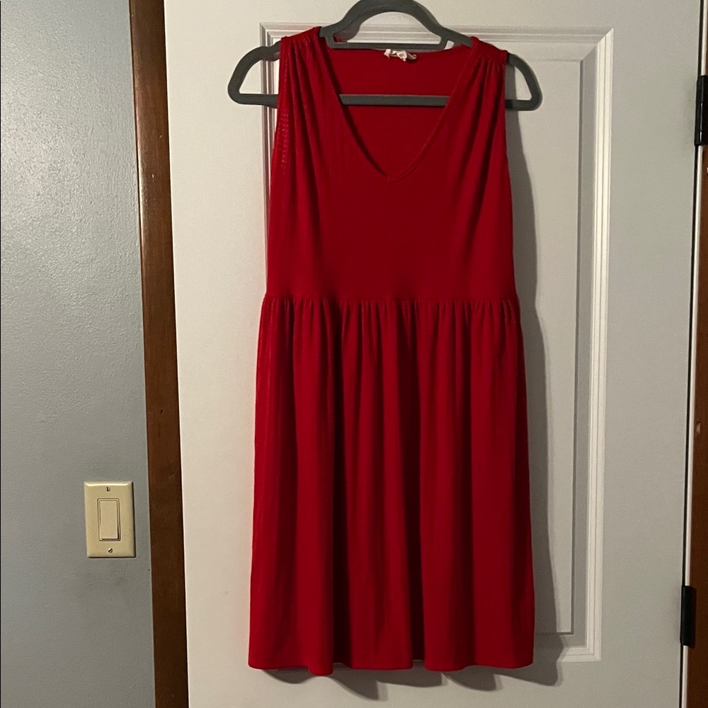 See You Monday Vibrant Red Mini Dress
